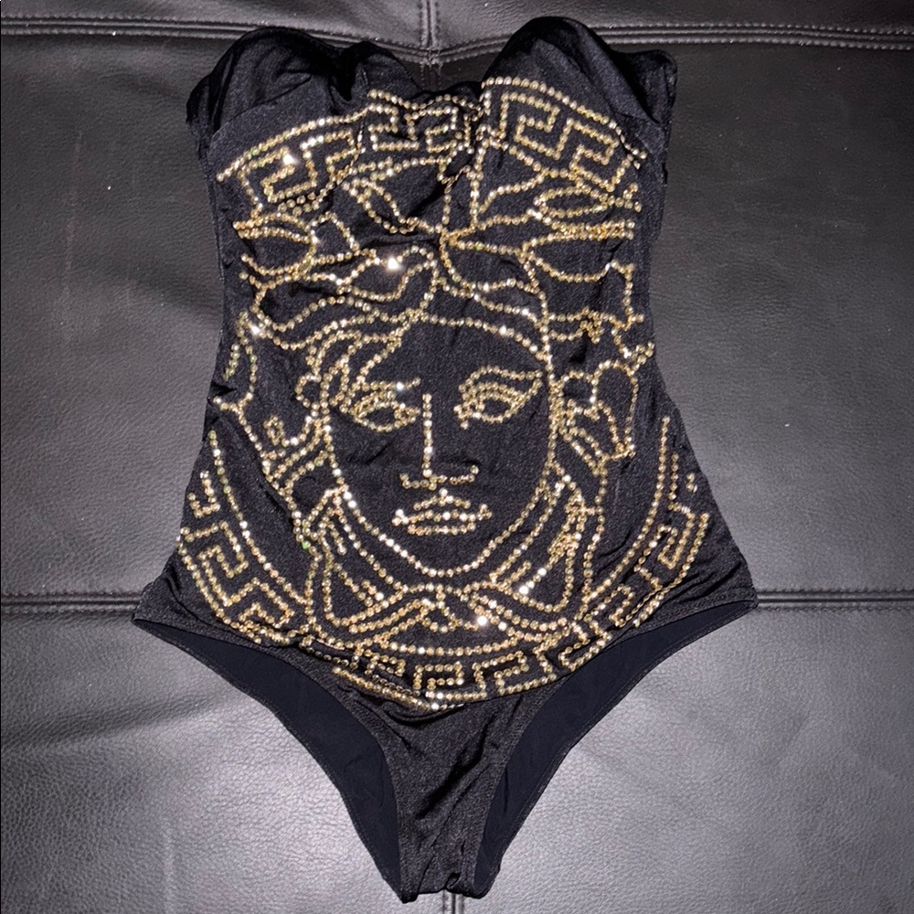 Versace Black and Gold womens One Piece